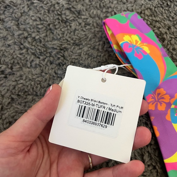 NWT Kulani Kinis Y Cheeky Bikini Bottom in Tutti Frutti - Picture 2 of 5